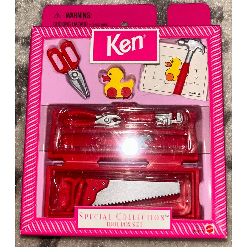 Mattel Barbie Special Collection Tool Box Set (NEW) !998
